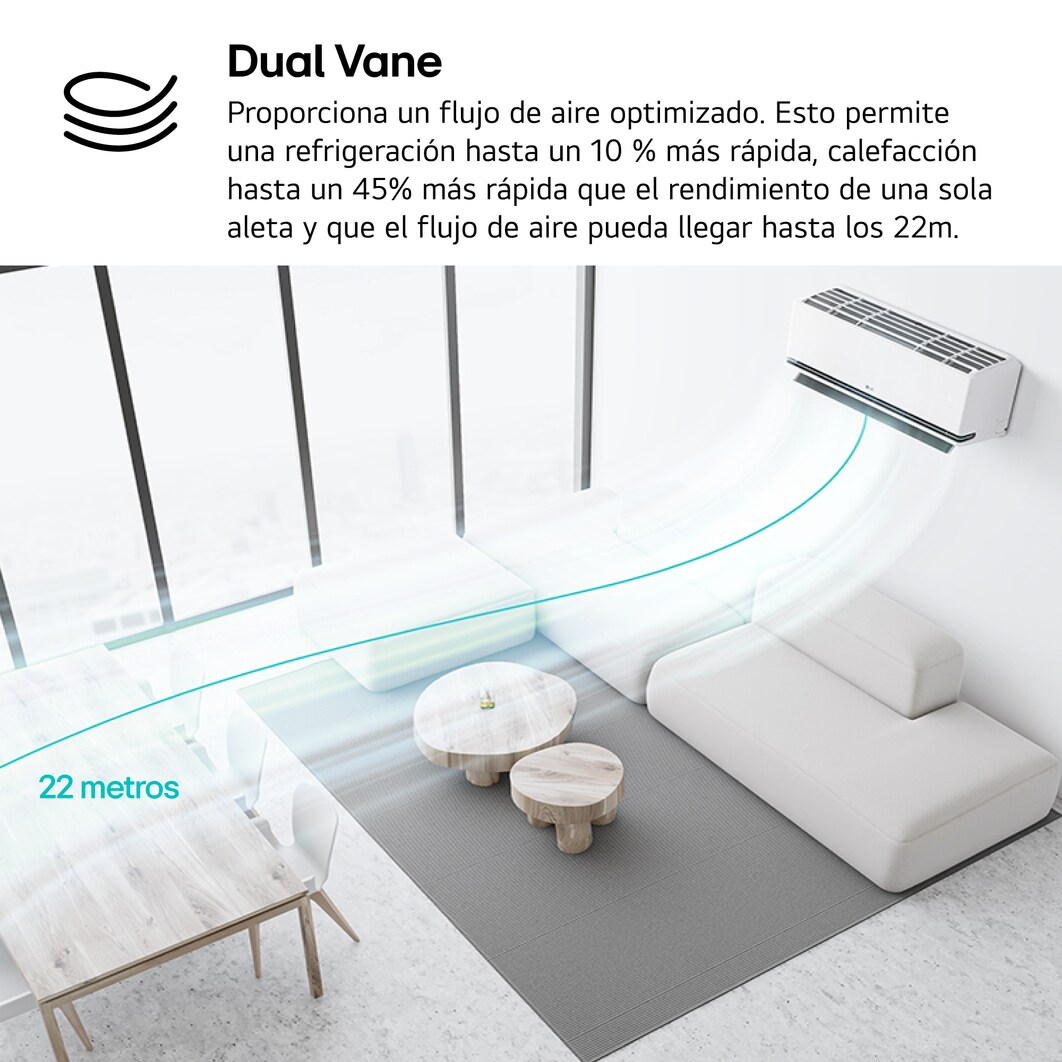 LG DualCool® 09M: Aire Acondicionado A+++/A++, Control Consumo Futuro, WIFI, MAGNA09M.SET